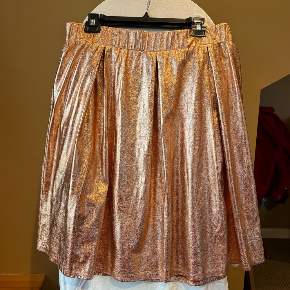 Rose gold skirt